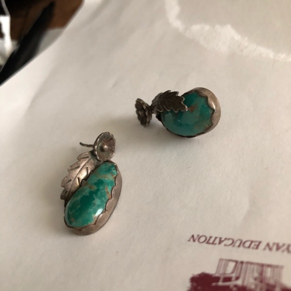 OLD TURQUOISE DESIGNED 4 ME IN 1970 Ring&Earrings - Picture 7 of 8